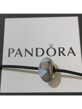 Pandora Murano Glass Bead "Captivating Blue" Sterling Silver 790637